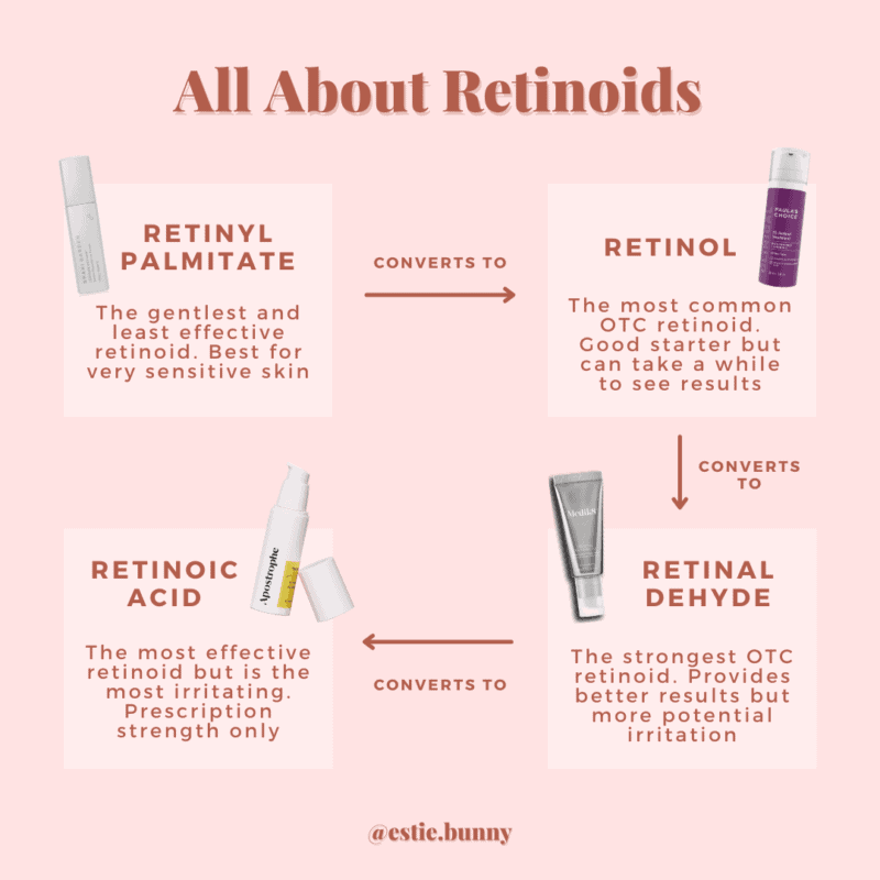 Retinol Vs Retinoid The Main Types Of Retinoids Estie Bunny